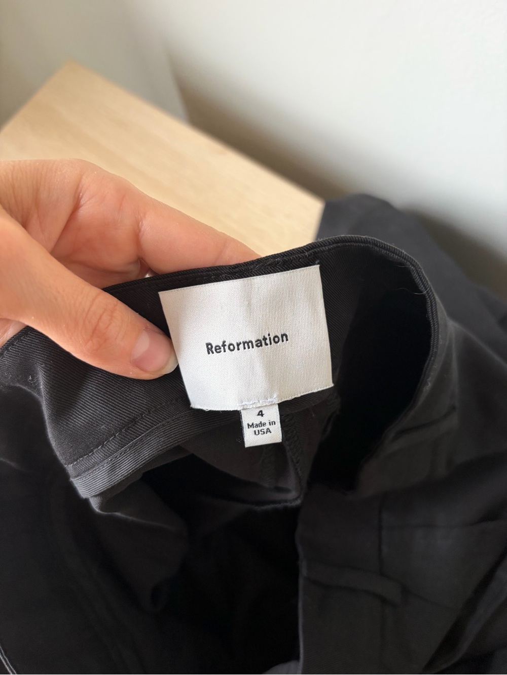 Reformation Mason Pants Black 4 - Picture 12 of 12